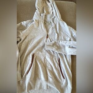 Ariat Light Gray Zip-Up Hoodie